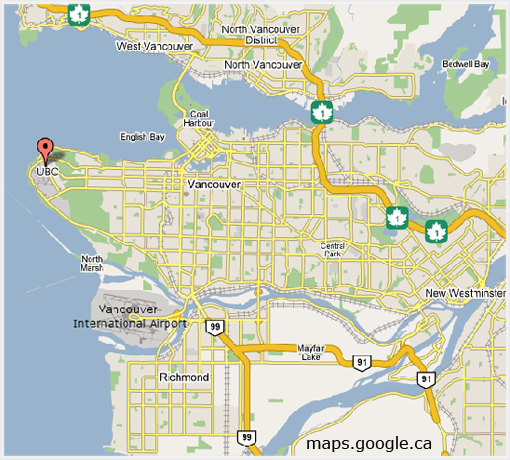 UBC map